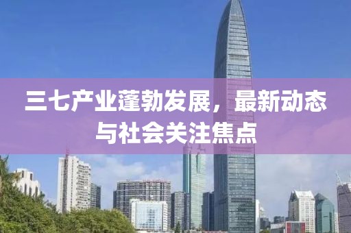 三七產(chǎn)業(yè)蓬勃發(fā)展，最新動態(tài)與社會關注焦點