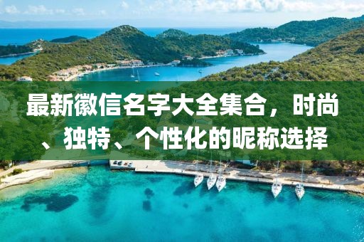 最新徽信名字大全集合，時(shí)尚、獨(dú)特、個(gè)性化的昵稱選擇
