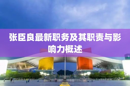 張臣良最新職務及其職責與影響力概述
