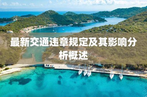 最新交通違章規(guī)定及其影響分析概述