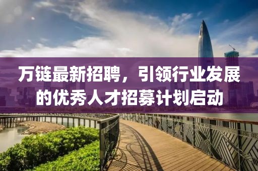 萬鏈最新招聘，引領(lǐng)行業(yè)發(fā)展的優(yōu)秀人才招募計劃啟動