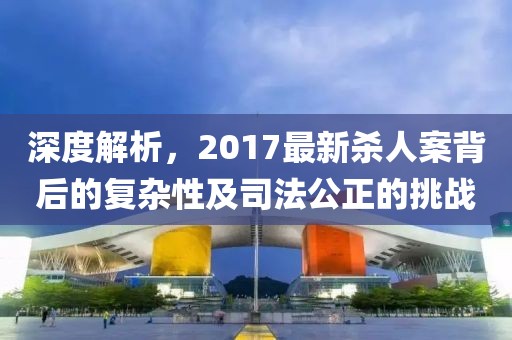 深度解析，2017最新殺人案背后的復(fù)雜性及司法公正的挑戰(zhàn)
