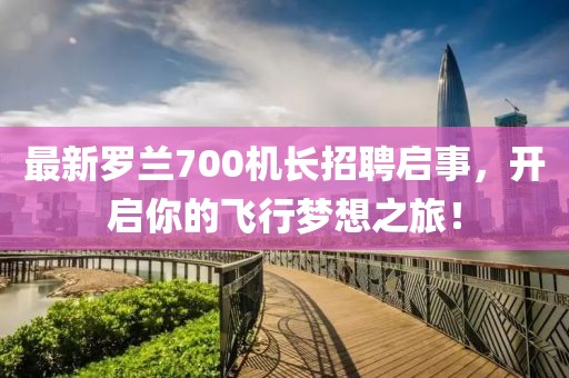 最新羅蘭700機(jī)長(zhǎng)招聘啟事，開啟你的飛行夢(mèng)想之旅！