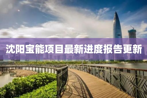 沈陽寶能項(xiàng)目最新進(jìn)度報(bào)告更新