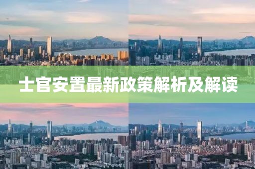 士官安置最新政策解析及解讀