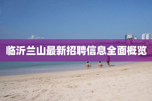 臨沂蘭山最新招聘信息全面概覽