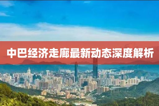 中巴經(jīng)濟(jì)走廊最新動(dòng)態(tài)深度解析