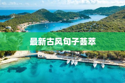 最新古風(fēng)句子薈萃