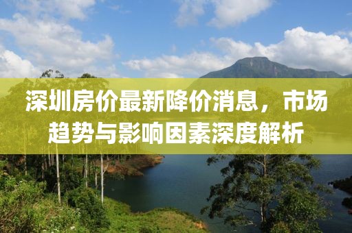 深圳房價最新降價消息，市場趨勢與影響因素深度解析