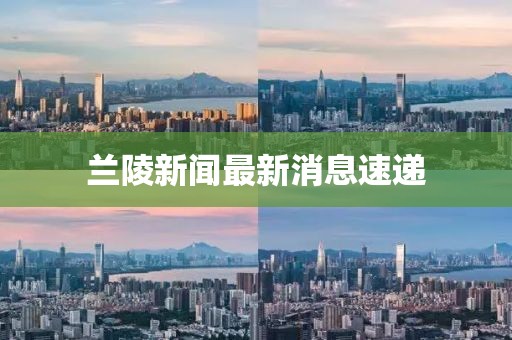 蘭陵新聞最新消息速遞