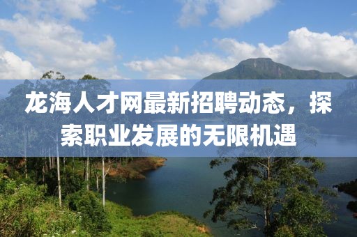 龍海人才網(wǎng)最新招聘動(dòng)態(tài)，探索職業(yè)發(fā)展的無限機(jī)遇