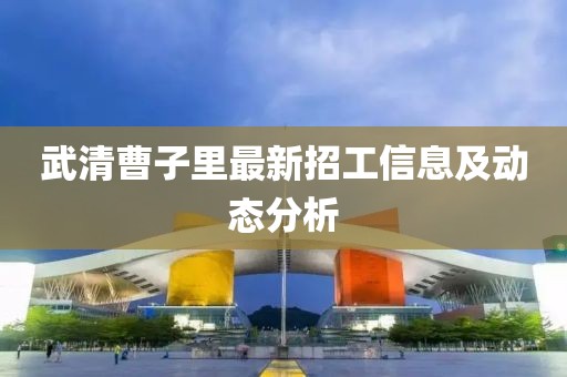 武清曹子里最新招工信息及動態(tài)分析