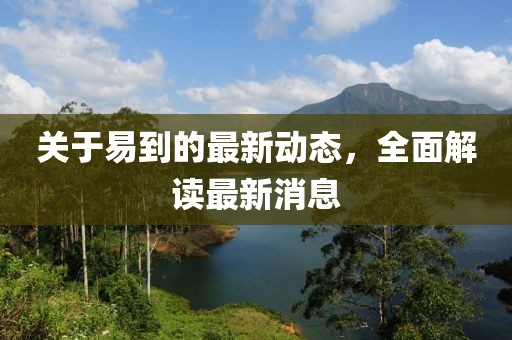 關(guān)于易到的最新動態(tài)，全面解讀最新消息