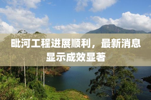 毗河工程進(jìn)展順利，最新消息顯示成效顯著