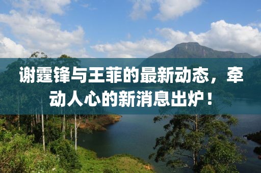 謝霆鋒與王菲的最新動態(tài)，牽動人心的新消息出爐！
