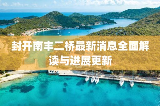 封開南豐二橋最新消息全面解讀與進(jìn)展更新