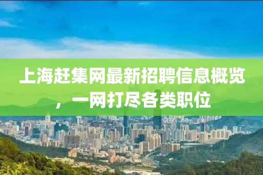 上海趕集網(wǎng)最新招聘信息概覽，一網(wǎng)打盡各類職位