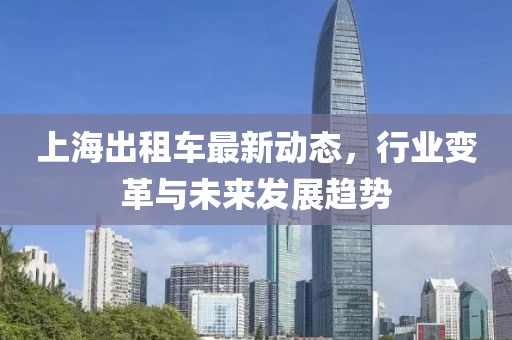 上海出租車(chē)最新動(dòng)態(tài)，行業(yè)變革與未來(lái)發(fā)展趨勢(shì)