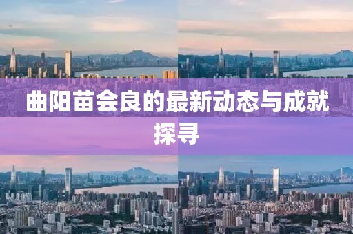 曲陽苗會良的最新動態(tài)與成就探尋