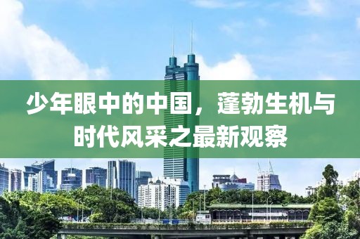 少年眼中的中國，蓬勃生機(jī)與時代風(fēng)采之最新觀察
