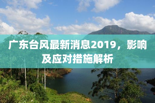 廣東臺風最新消息2019，影響及應對措施解析