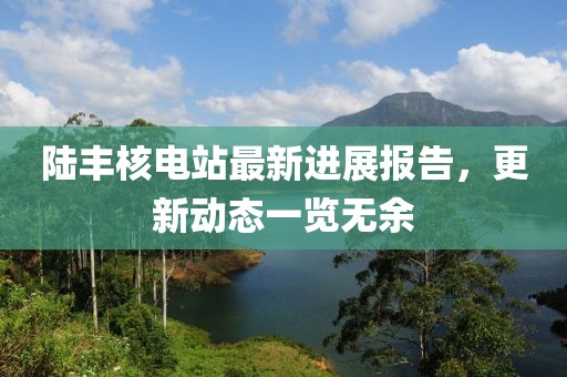 陸豐核電站最新進(jìn)展報(bào)告，更新動(dòng)態(tài)一覽無余
