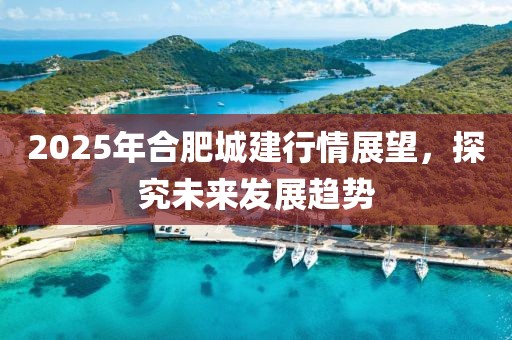 2025年合肥城建行情展望，探究未來發(fā)展趨勢