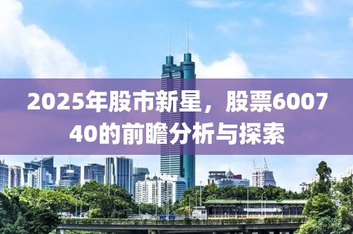 2025年股市新星，股票600740的前瞻分析與探索