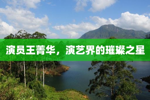 演員王菁華，演藝界的璀璨之星
