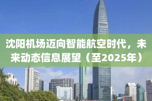 沈陽機場邁向智能航空時代，未來動態(tài)信息展望（至2025年）