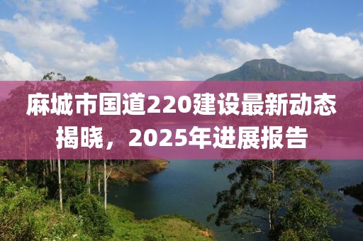 麻城市國道220建設(shè)最新動態(tài)揭曉，2025年進展報告