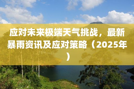 應(yīng)對未來極端天氣挑戰(zhàn)，最新暴雨資訊及應(yīng)對策略（2025年）