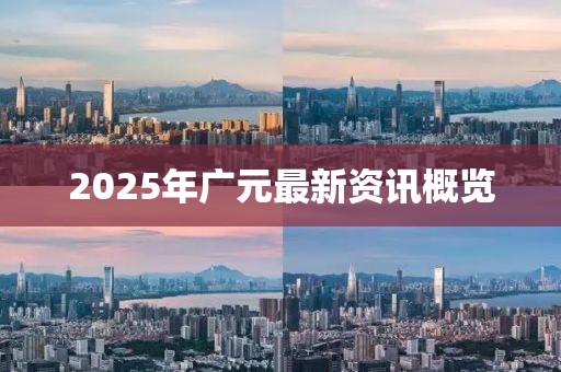 2025年廣元最新資訊概覽