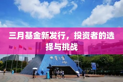 三月基金新發(fā)行，投資者的選擇與挑戰(zhàn)