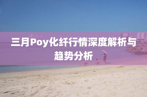 三月Poy化纖行情深度解析與趨勢分析