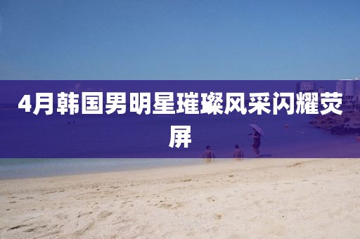 4月韓國(guó)男明星璀璨風(fēng)采閃耀熒屏