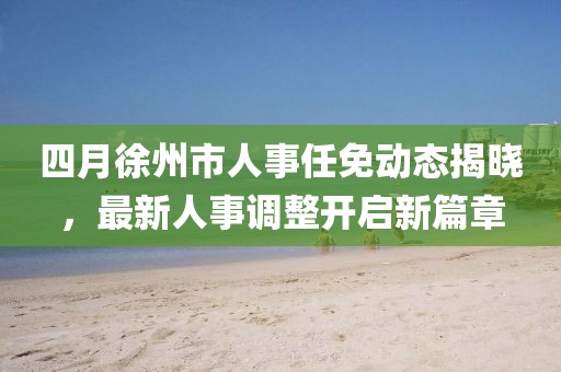 四月徐州市人事任免動(dòng)態(tài)揭曉，最新人事調(diào)整開(kāi)啟新篇章