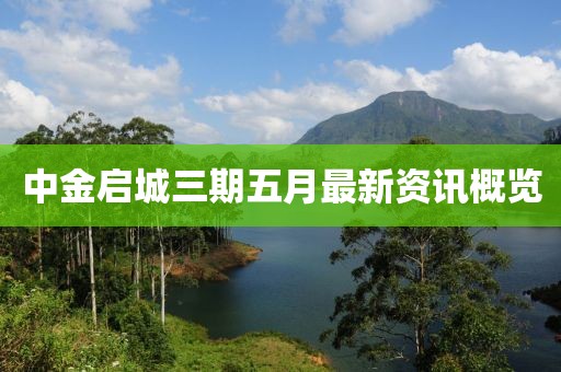 中金啟城三期五月最新資訊概覽