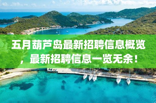 五月葫蘆島最新招聘信息概覽，最新招聘信息一覽無余！