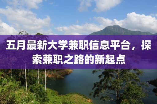 五月最新大學(xué)兼職信息平臺(tái)，探索兼職之路的新起點(diǎn)