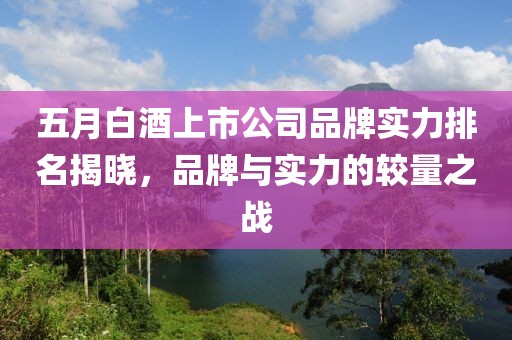 五月白酒上市公司品牌實力排名揭曉，品牌與實力的較量之戰(zhàn)