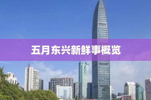 五月東興新鮮事概覽