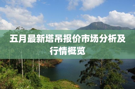 五月最新塔吊報(bào)價(jià)市場分析及行情概覽