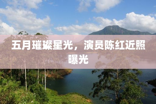 五月璀璨星光，演員陳紅近照曝光