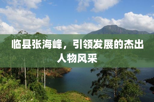 臨縣張海峰，引領(lǐng)發(fā)展的杰出人物風(fēng)采