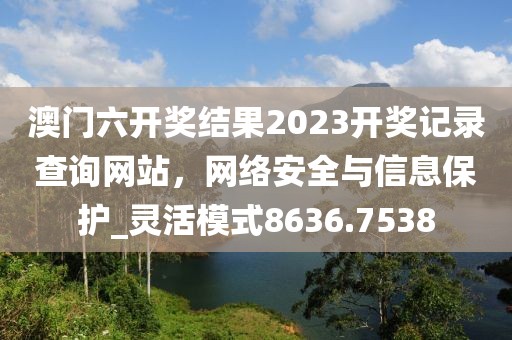 澳門六開獎(jiǎng)結(jié)果2023開獎(jiǎng)記錄查詢網(wǎng)站，網(wǎng)絡(luò)安全與信息保護(hù)_靈活模式8636.7538