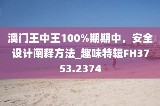 澳門(mén)王中王100%期期中，安全設(shè)計(jì)闡釋方法_趣味特輯FH3753.2374