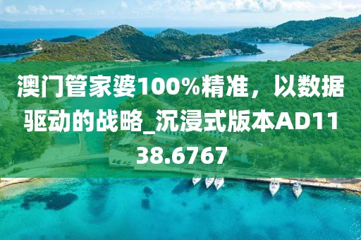 澳門管家婆100%精準，以數(shù)據(jù)驅(qū)動的戰(zhàn)略_沉浸式版本AD1138.6767