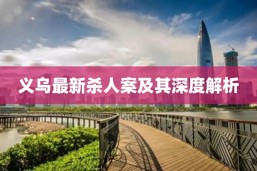 義烏最新殺人案及其深度解析