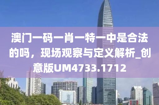 澳門(mén)一碼一肖一特一中是合法的嗎，現(xiàn)場(chǎng)觀察與定義解析_創(chuàng)意版UM4733.1712
